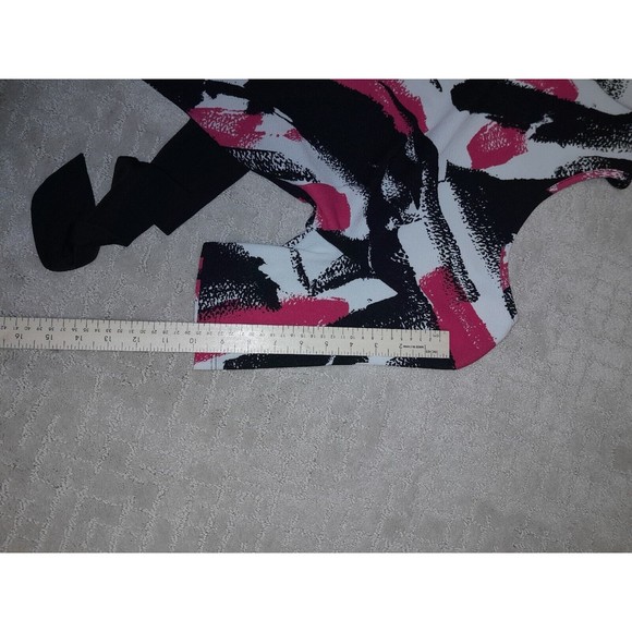 Vijo Couture Women Black, Pink,‎ White  Casual Dress  Sz L Neckline in the back - Picture 7 of 9